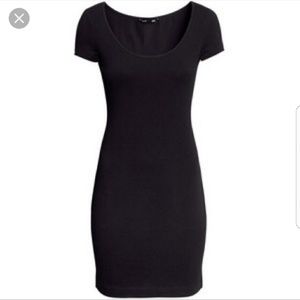 H&M black cotton dress